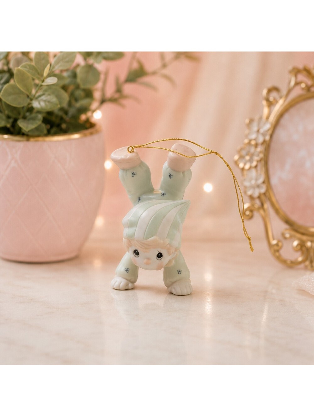 Precious Moments Handstand Acrobat Christmas Ornament